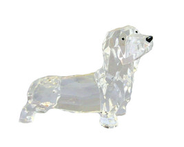 Dachshund 90046 Mini Puppy Dog Figurine Crystal Cut Acrylic Clear 4&quot; L - $19.79