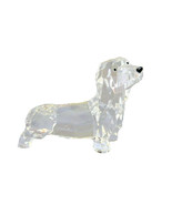 Dachshund 90046 Mini Puppy Dog Figurine Crystal Cut Acrylic Clear 4&quot; L - $26.83 CAD