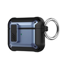 Protective Case For Airpods Shockproof Earphone Lock Lid Cover With Keychain - £10.96 GBP