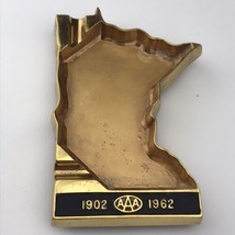 Minnesota State Shape Ashtray AAA Vintage 1902-1962 Metal 1960s By Joyner’s - $8.95