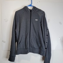 Womans Under Armour Gray/Black/White Zip front Jacket Size XL - £15.33 GBP