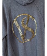 Victoria’s Secret Y2K Angel Wings Gold Sequin Logo Full Zip Hoodie Size ... - £27.36 GBP