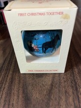 1980 Hallmark Keepsake Ornament Our First Christmas Together Glass Ornam... - £13.81 GBP