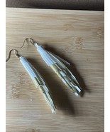 Plunder Design - Heidi Shay White Gold Suede Tassel Earrings - Free Ship... - $27.42 CAD