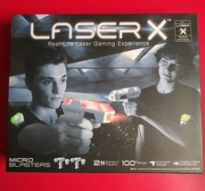Laser X Set Tag Real Life Gaming Experience Two Player Micro Blasters 6+ - £19.97 GBP