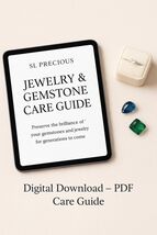Jewelry Care Guide PDF | Gemstone &amp; Silver Cleaning Instructions | Print... - $13.34