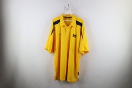 Vintage Nike Mens XL Travis Scott Mini Swoosh University of Michigan Polo Shirt - £39.65 GBP