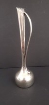 M.H Hongkong E.P. on Zinc  Silver Plate  Bud Vase 7 inches tall - $12.16