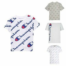 Champion Boys Script Logo T-Shirt, Various Sizes - £14.17 GBP