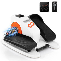 Under Desk Elliptical Machine with Display Monitor for Home Office-White... - $239.57