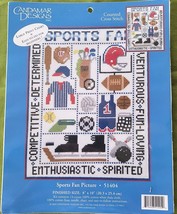 Candamar Designs Sports Fan Picture Counted Cross Stitch Kit 51404 8 x 1... - $9.89