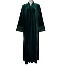 adonna green velvet Velour nightgown housecoat Size M - $49.49