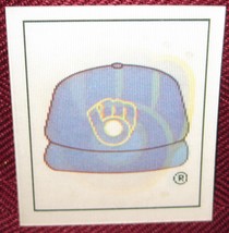 1987 Sportflics Team Logo Trivia Mini Motion #109 Milwaukee Brewers - £3.58 GBP