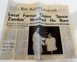 RARE HILL VALLEY TELEGRAPH FULL NEWSPAPER BACK TO THE FUTURE SPACE ZOMBIE - $50.62
