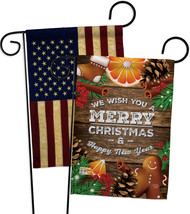Christmas Spirt - Impressions Decorative USA Vintage - Applique Garden Flags Pac - £24.61 GBP