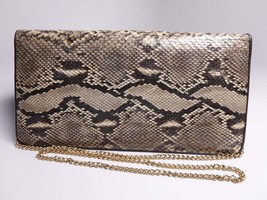 Vintage Python Snake Skin and Leather Evening Bag - $143.55