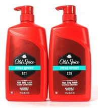 2 Count Old Spice 26.2 Oz Pure Sport 2 In 1 For The Hair Shampoo &amp; Conditioner - £28.31 GBP