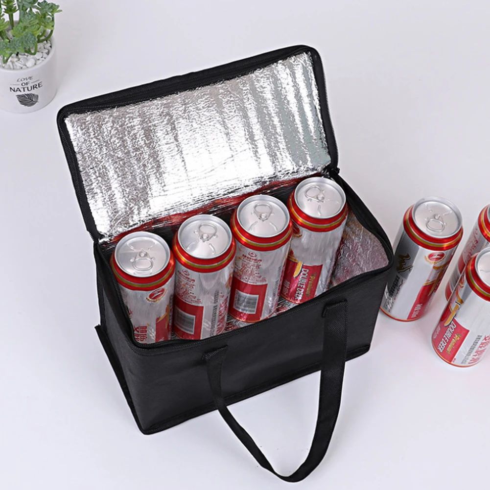 Sporting Portable Thermal Insulated Cooler Bags Big Square Chilled Bags Zip Picn - £23.51 GBP