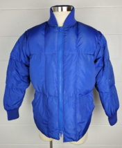 Vintage Brooks Brothers Brooksgate Mens Blue Down Puffer Jacket Coat Medium - £15.48 GBP