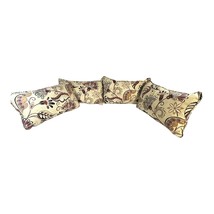 Hampton Bay Indoor Outdoor Paisley Floral Throw Pillows Set Of 4 17” X 10” READ - £28.84 GBP