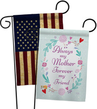 My Mother, My Friend - Impressions Decorative USA Vintage - Applique Garden Flag - £24.83 GBP