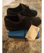 Vintage 90s 2000s Ecco Soft Nubuck Suede Black Lace up - €6,67 EUR