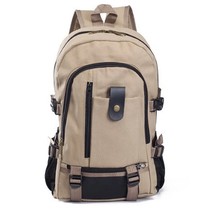 Outdoor canvas backpack hiking camping travel bag for men women outdoor students thumb200