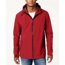 32 Degrees Men&#39;s Storm Tech Hooded Rain Jacket Crimson-Small - $39.99