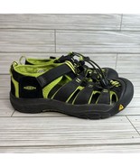 KEEN Newport H2 Water hiking sandals shoes unisex Youth Sz 4 Black Green EUC! - $29.99