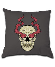 Skull on fire Pillow (Cover and Pillow Included) - £17.14 GBP