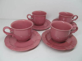 Sodahl Adeline Demnark Pink Set Of 4 Cups And 4 Saucers Read Description - $39.00