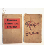 Rumford Cook Book LOT Vintage Common Sense Baking Powder Recipe PB Bookl... - $21.72