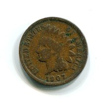 1907 Indian Head Penny United States Small Cent Antique Circulated Coin ... - £4.14 GBP