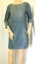 Ag Adriano Goldschmied Blue Denim Shift Dress (Size Xs) - £39.92 GBP