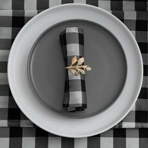 20&quot; x 20&quot; ~ Black &amp; White Check ~ Polyester ~ Stain Resistant ~ Fabric N... - €25,84 EUR