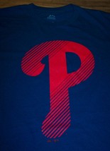 Philadelphia Phillies Mlb Baseball T-Shirt Medium Mens Blue New w/ Tag - £15.58 GBP
