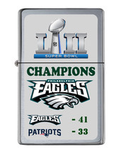 Philadelphia Eagles Super Bowl Champs Score Flip Top Lighter NUMBERED to 250 - £21.52 GBP