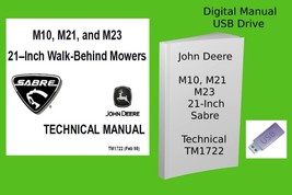 John Deere M10  M21  M23 21-Inch Walk-Behind Sabre Mower Technical Manual - £18.62 GBP