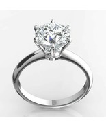 1 Karat D VVS1 Klarheit Moissanit Solitaire Verlobungsring Massiv Sterli... - $184.21