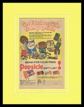 1967 Popsicle Fudgsicle Creamsicle Framed 11x14 ORIGINAL Vintage Advertisement - £34.94 GBP