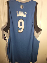Adidas Swingman NBA Jersey Minnesota Timberwolves Ricky Rubio Blue sz XL - £39.08 GBP