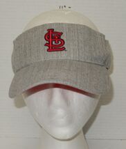 MLB Baseball St. Louis Cardinals Visor Hat Cap Gray Red White - $14.80