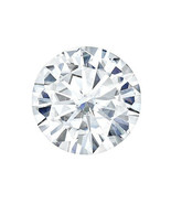 Charles and Colvard Forever One Moissanite 10mm Round With Certificate - £826.96 GBP