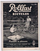 Vintage Print Ad Rollfast Bicycles 1947 4 3/4&quot; x 6 1/2&quot; - £3.96 GBP