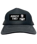 TRUMP Arrest This FUNNY Trucker Hat Cap Foam Mesh Baseball HF0369 - $236.65 MXN