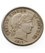 1915 10C Dime Barber En Condición Casi Sin Circular - €98,14 EUR