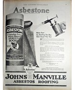 1919 ASBESTONE-Johns Manville Roofing-New York City-Stand Roll-Antique P... - $274.61 MXN