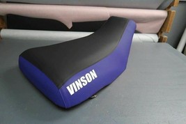 Suzuki 500 Vinson Seat Cover 2002 To 2007 Blue Sides Vinson Logo Black Top #TWTE - £29.65 GBP