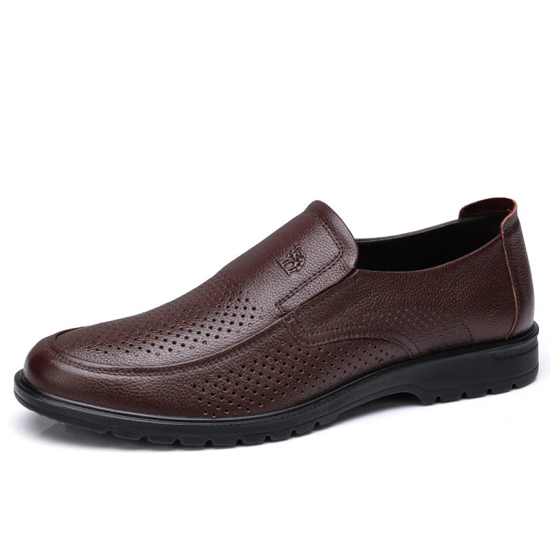 Loafers Men&#39;s Casual Shoes Genuine Leather Business Men Shoes Loro Piana... - $98.60