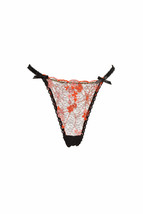 L&#39;agent By Agent Provocateur Womens Thongs Lace Embroidered Sheer Black Size S - £15.24 GBP